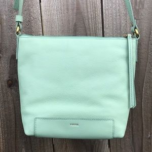 Fossil mint green crossbody bag